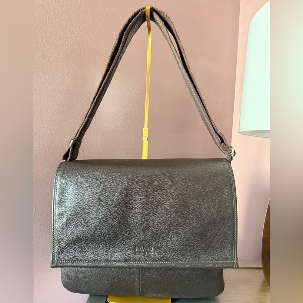 PICARD Men’s Milano Business Bag Café NWOT - Picture 14 of 16